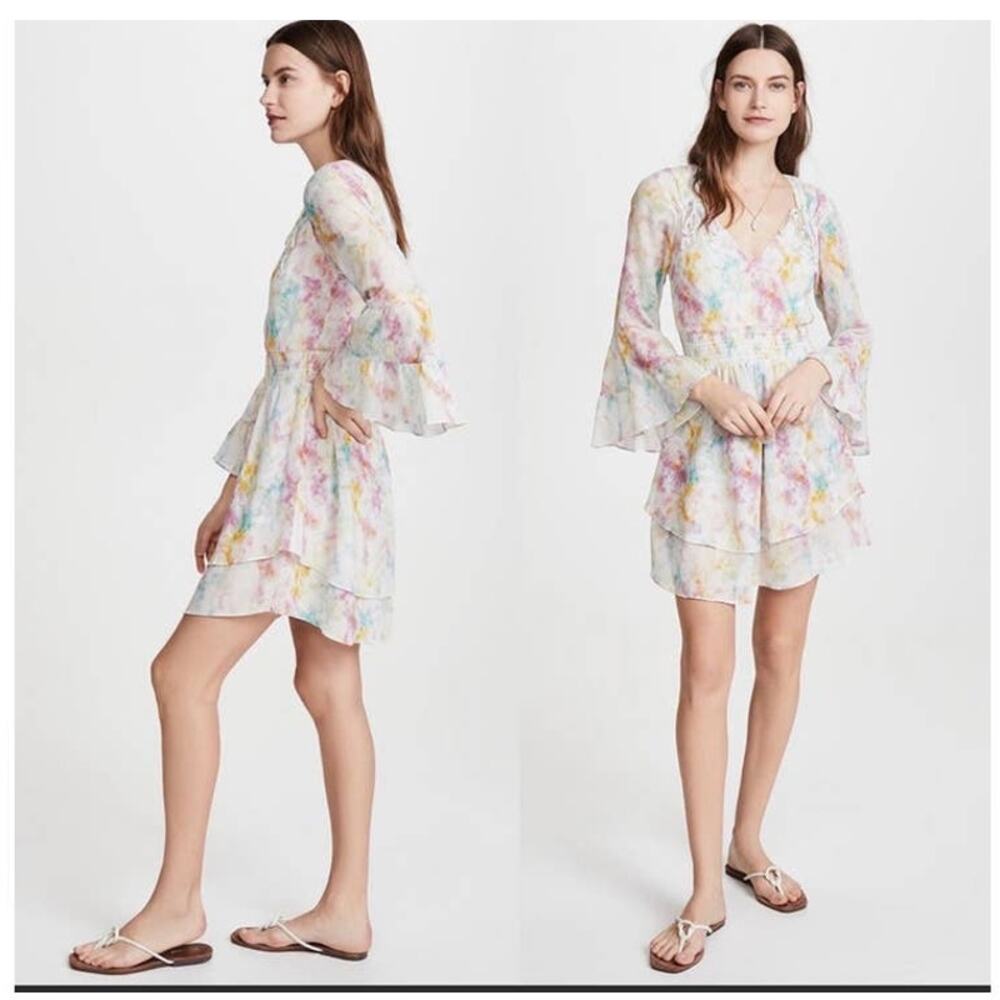Tigerlily Saaralie Silk Blend Tie Dye Dress NWT